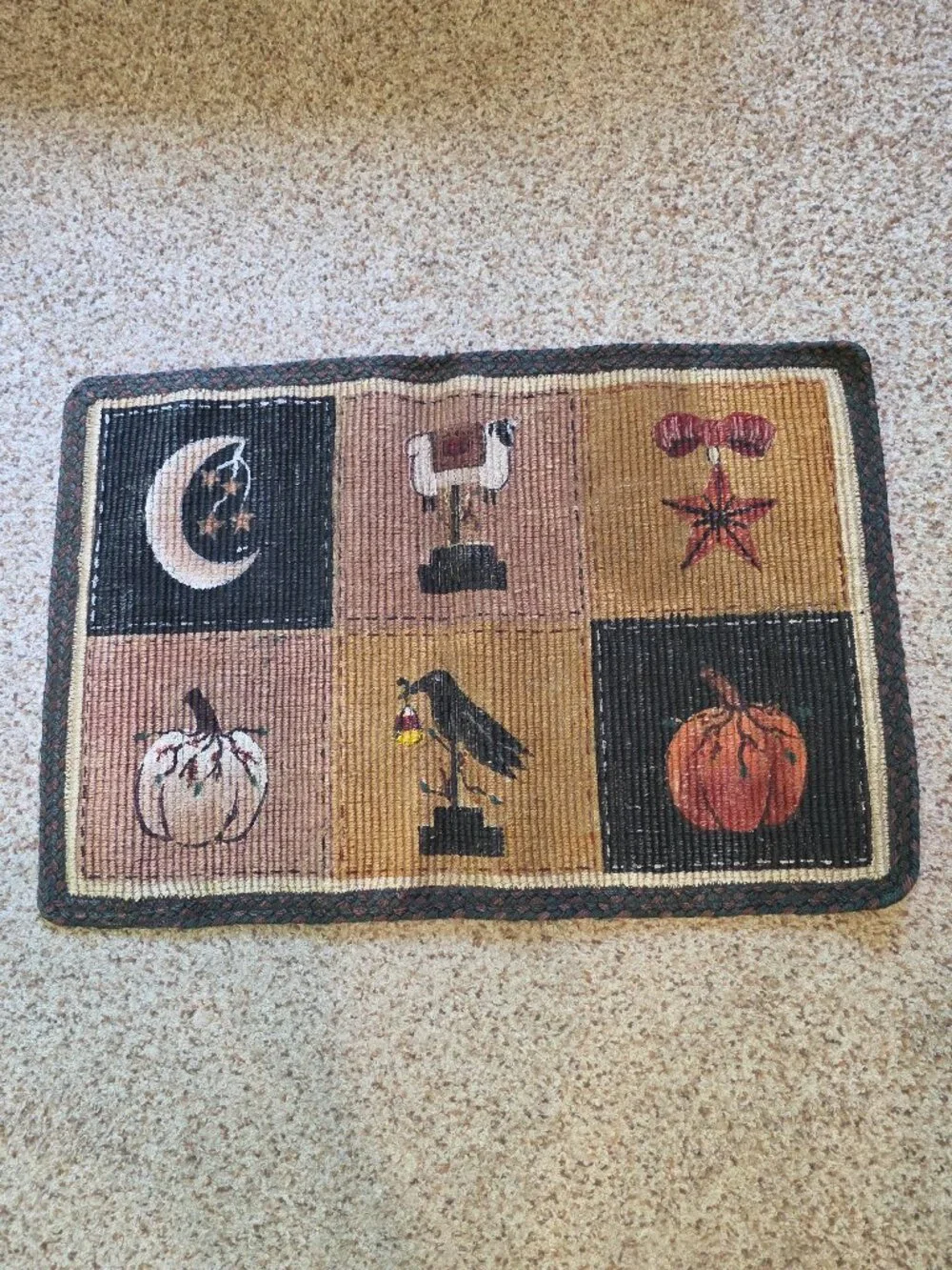 Sisal/Jute Printed Doormat, Autumn Theme